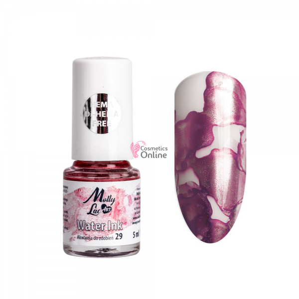 AQUA Ink Molly Lac ART vopsea lichida Blooming Hema free 29 Rose Metalic 08728